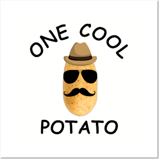 Cool Potato with mustchace Posters and Art